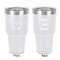 Musical Notes 30 oz Stainless Steel Tumbler - White - Double-Sided (Personalized)
