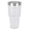 Musical Notes 30 oz Stainless Steel Tumbler - White - Single-Sided (Personalized)