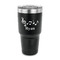 Musical Notes 30 oz Stainless Steel Ringneck Tumblers - Black - FRONT