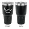 Musical Notes 30 oz Stainless Steel Ringneck Tumblers - Black - Single Sided - APPROVAL