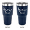 Musical Notes 30 oz Stainless Steel Ringneck Tumblers - Navy - Double Sided - APPROVAL
