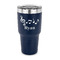 Musical Notes 30 oz Stainless Steel Ringneck Tumblers - Navy - FRONT