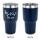 Musical Notes 30 oz Stainless Steel Ringneck Tumblers - Navy - Single Sided - APPROVAL