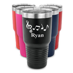 Musical Notes 30 oz Stainless Steel Tumbler (Personalized)