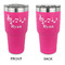 Musical Notes 30 oz Stainless Steel Ringneck Tumblers - Pink - Double Sided - APPROVAL
