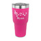 Musical Notes 30 oz Stainless Steel Ringneck Tumblers - Pink - FRONT