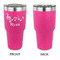 Musical Notes 30 oz Stainless Steel Ringneck Tumblers - Pink - Single Sided - APPROVAL