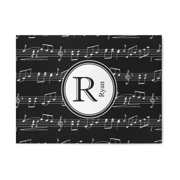 Custom Musical Notes 5' x 7' Indoor Area Rug (Personalized)