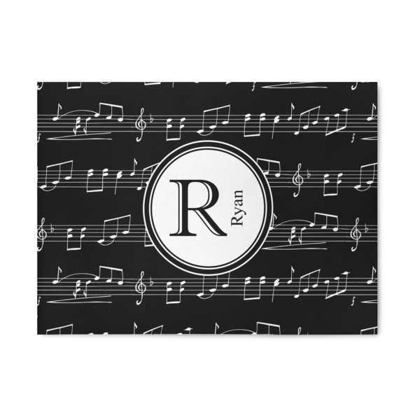 Custom Musical Notes 5' x 7' Patio Rug (Personalized)