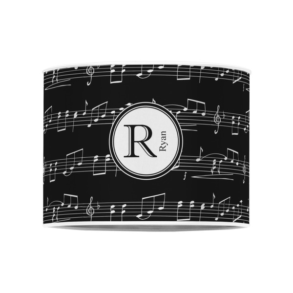 Musical Notes 8" Drum Lampshade - FRONT (Poly Film)