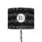 Musical Notes 8" Drum Lampshade - ON STAND (Fabric)
