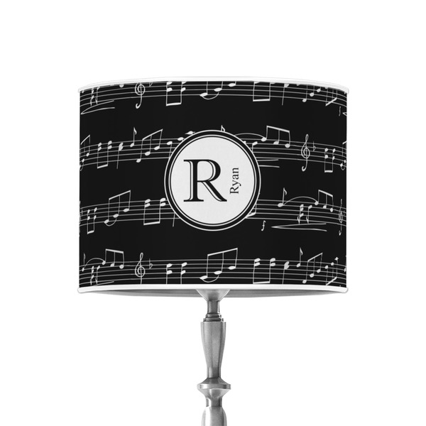 Musical Notes 8" Drum Lampshade - ON STAND (Poly Film)