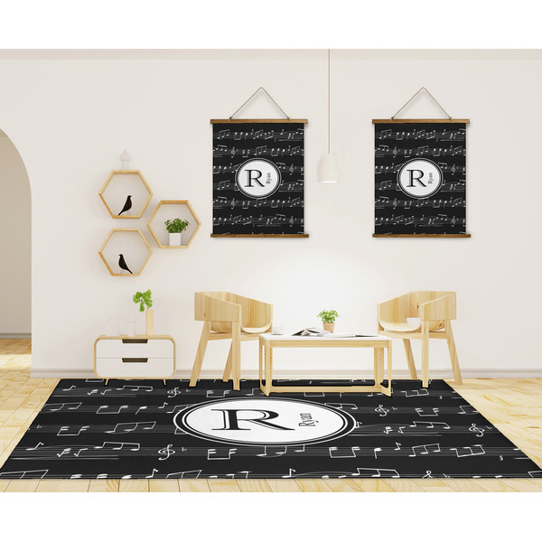 Musical Notes 8'x10' Indoor Area Rugs - IN CONTEXT