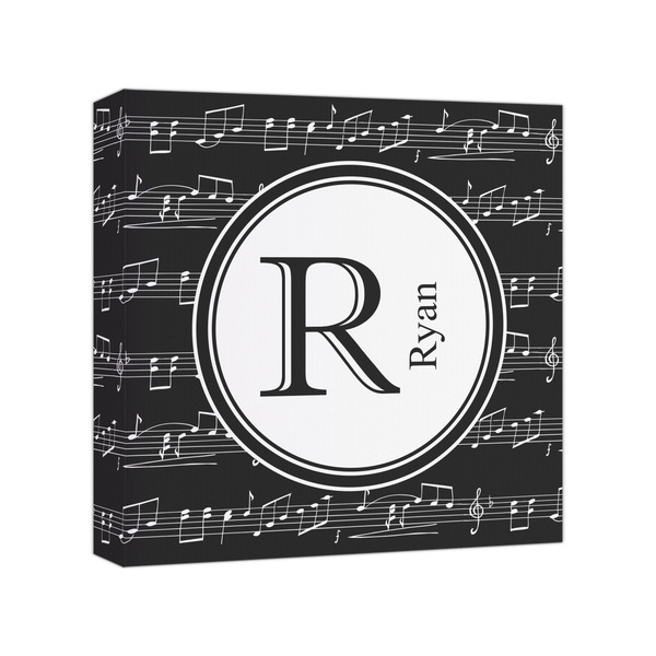Custom Musical Notes Canvas Print - 8x8 (Personalized)