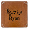 Musical Notes 9" x 9" Leatherette Snap Up Tray - APPROVAL (FLAT)
