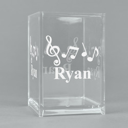 Musical Notes Acrylic Pen Holder (Personalized)