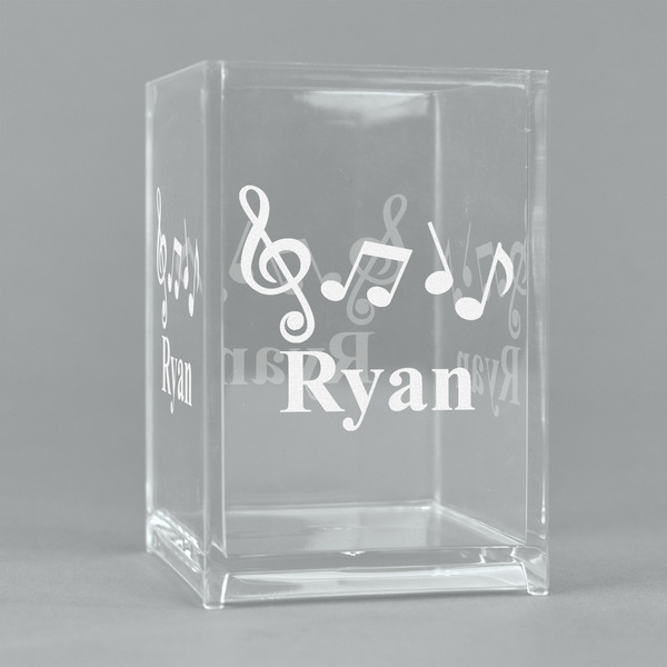 Custom Musical Notes Acrylic Pen Holder (Personalized)