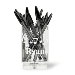 Musical Notes Acrylic Pen Holder (Personalized)
