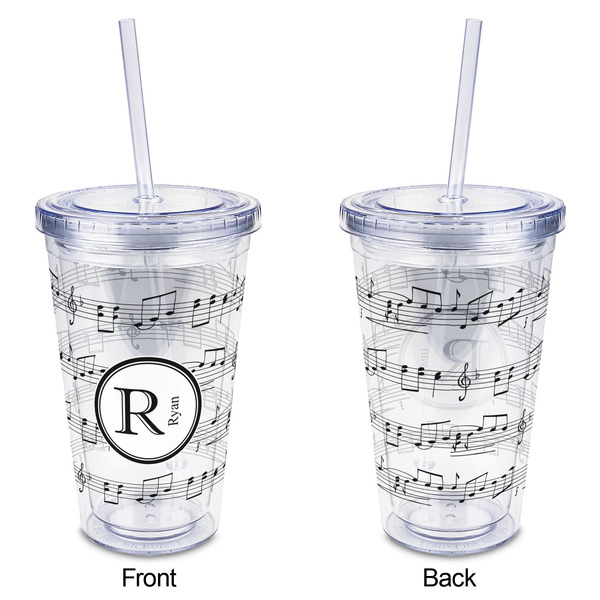 Musical Notes Acrylic Tumbler - Full Print - Approval