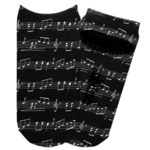 Musical Notes Adult Ankle Socks