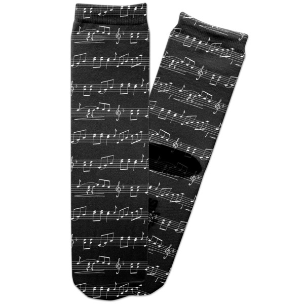 Custom Musical Notes Adult Crew Socks
