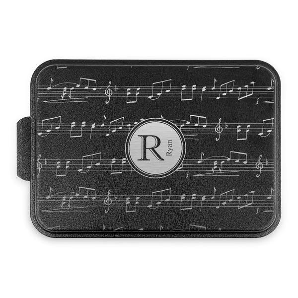 Custom Musical Notes Aluminum Baking Pan with Black Lid (Personalized)
