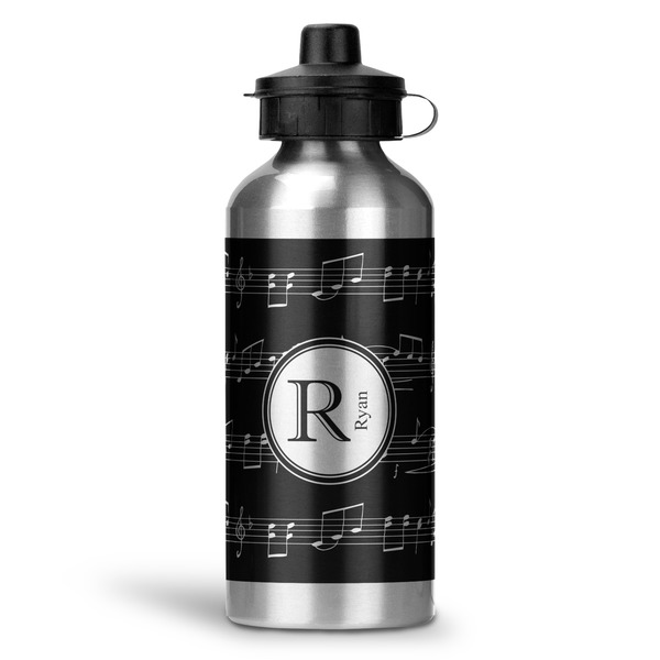 Custom Musical Notes Water Bottles - 20 oz - Aluminum (Personalized)