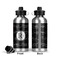 Musical Notes Aluminum Water Bottle - Front and Back