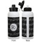 Musical Notes Aluminum Water Bottle - White APPROVAL