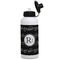 Musical Notes Aluminum Water Bottle - White Front