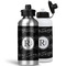 Musical Notes Aluminum Water Bottles - MAIN (white &silver)