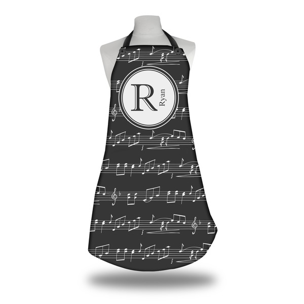 Custom Musical Notes Apron w/ Name and Initial