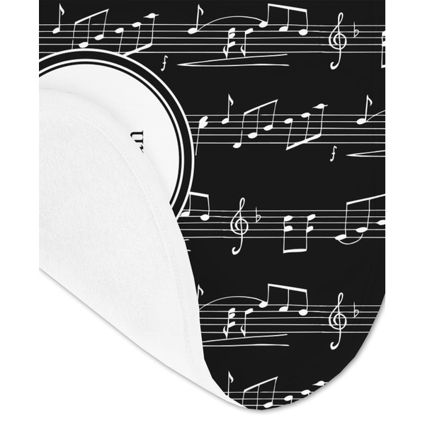 Musical Notes Baby Bib - AFT detail