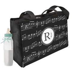 Musical Notes Diaper Bag w/ Name and Initial