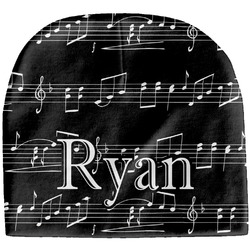 Musical Notes Baby Hat (Beanie) (Personalized)