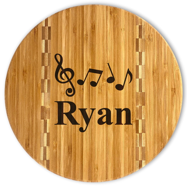 Custom Musical Notes Bamboo Cutting Board (Personalized)