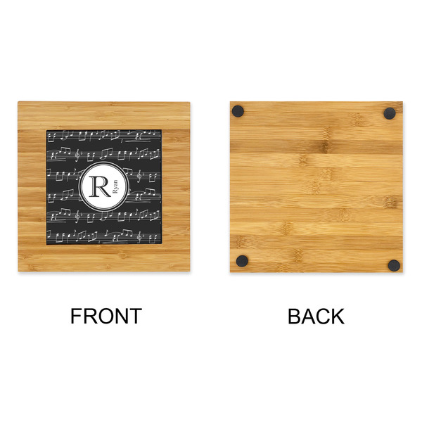 Musical Notes Bamboo Trivet with 6" Tile - APPROVAL