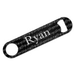 Musical Notes Bar Bottle Opener - White w/ Name and Initial
