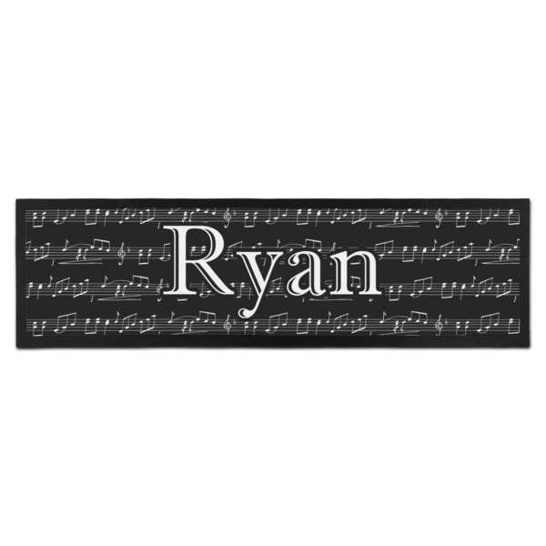 Custom Musical Notes Bar Mat - Large (Personalized)