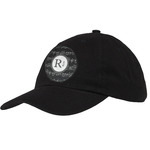 Musical Notes Baseball Cap - Black (Personalized)