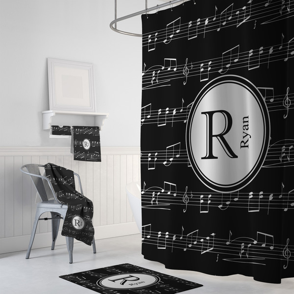 Musical Notes Bath Towel Sets - 3-piece - In Context