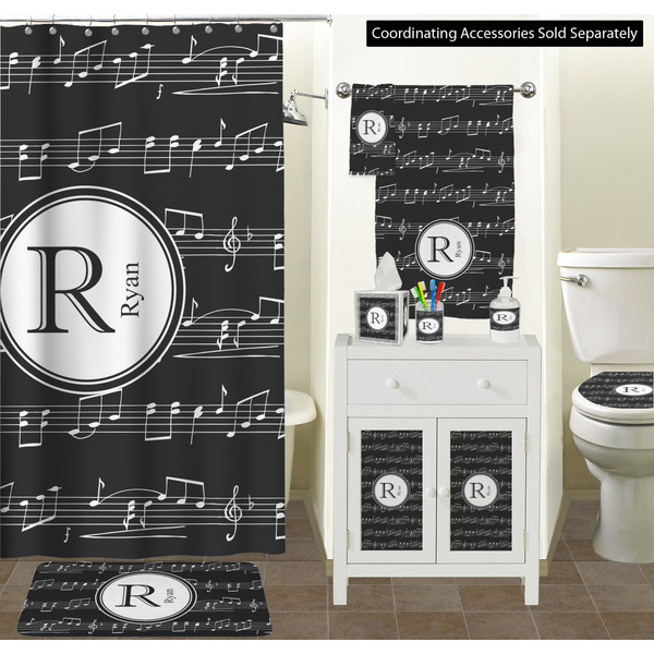 Musical Notes Bathroom Scene