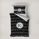 Musical Notes Duvet Cover Set - Twin XL (Personalized)