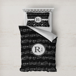 Musical Notes Duvet Cover Set - Twin XL (Personalized)
