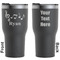 Musical Notes Black RTIC Tumbler - Front and Back
