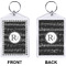 Musical Notes Bling Keychain (Front + Back)