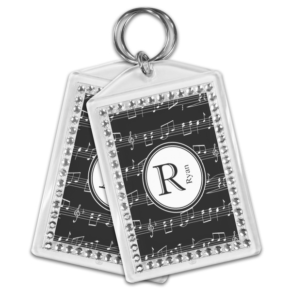 Musical Notes Bling Keychain - MAIN