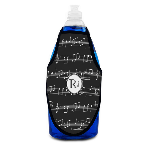 Musical Notes Bottle Apron - Soap - FRONT