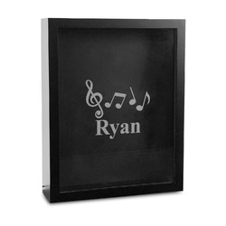 Musical Notes Bottle Cap Shadow Box - 11in x 14in (Personalized)