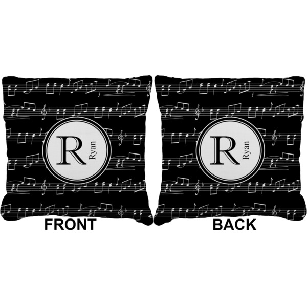 Musical Notes Burlap Pillow Approval